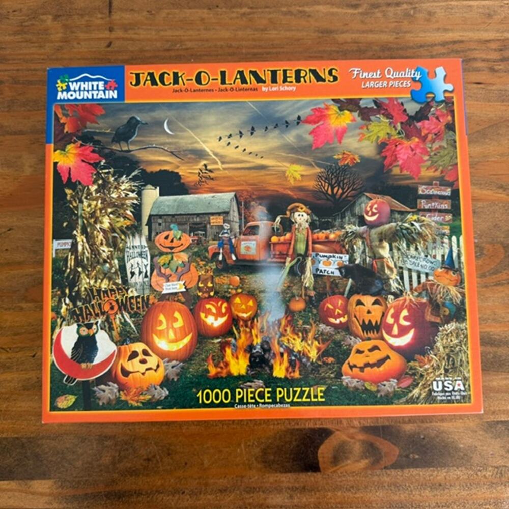 White Mountain 1000 Piece Jigsaw Puzzle - Jack-O-Lanterns